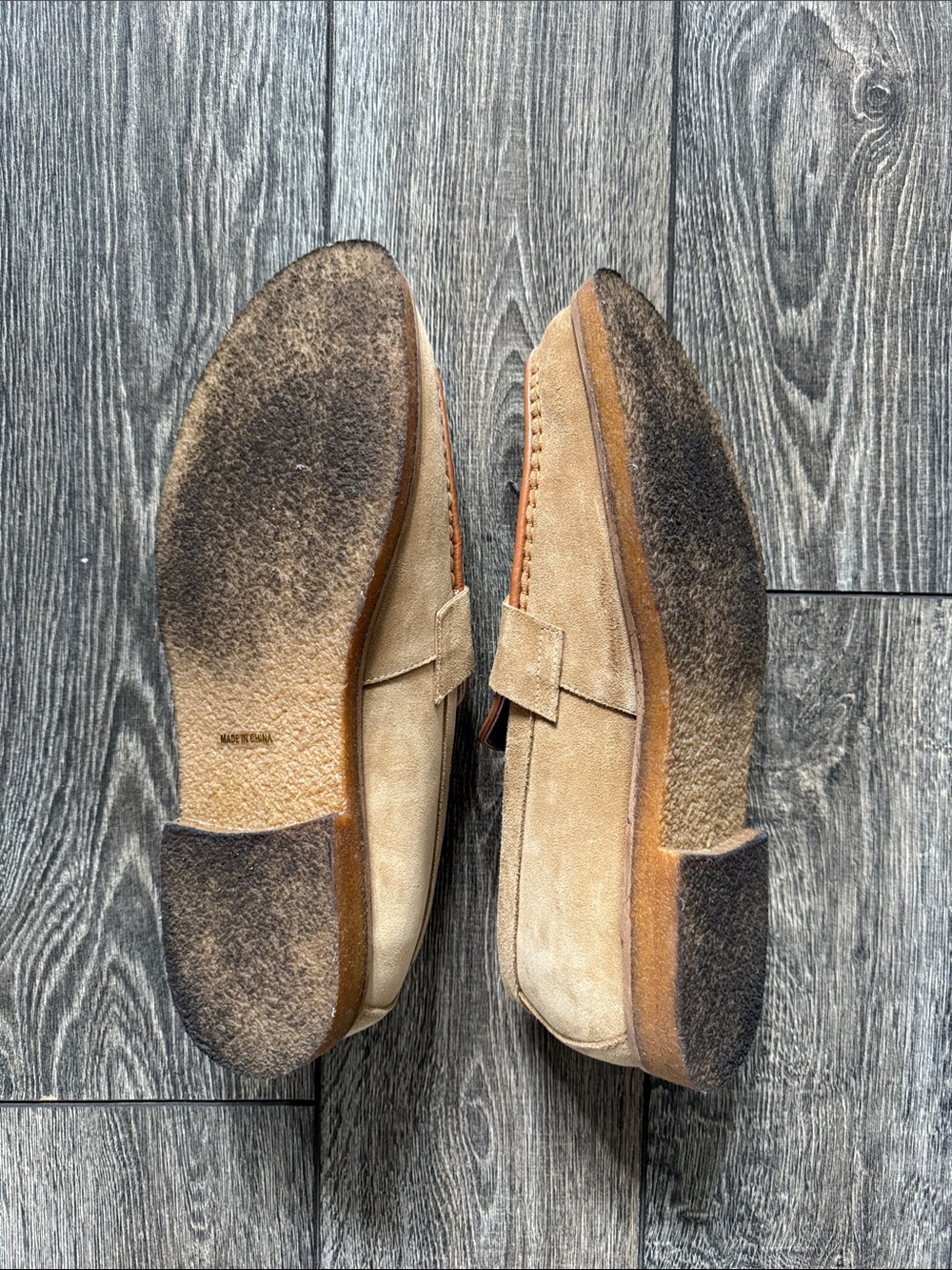 Marc Nolan Men’s Stylish Tan and White Loafers / Sneakers - Picture 10 of 10